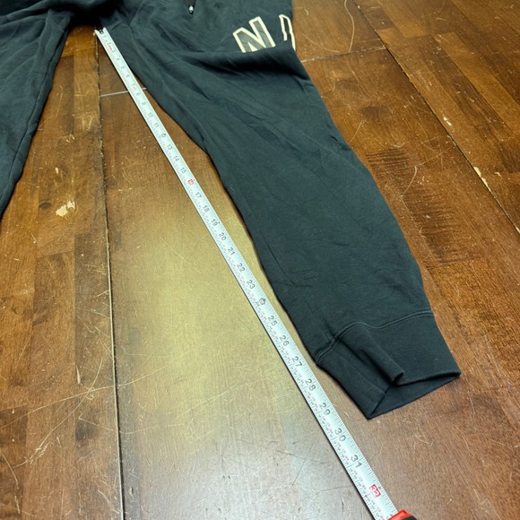 Nike Air Men Black Jogger Sweatpants Fleece‎ Lined Size Medium 30x30 - Picture 5 of 10